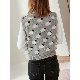 [Elegant Vest] Elegant Plus Size European and American Fashion | Oversized Spring/Summer Jacquard Sleeveless Vest