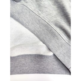 Women's Red joyful Face & Smile Letter Print Sweatshirt - Soft Machine-Washable Polyester Crew Neck Long Sleeve Casual Pullover for Fall Winter, Cozy Everyday Lounge Wear, Comfortable Fit