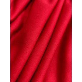 Women's Red joyful Face & Smile Letter Print Sweatshirt - Soft Machine-Washable Polyester Crew Neck Long Sleeve Casual Pullover for Fall Winter, Cozy Everyday Lounge Wear, Comfortable Fit