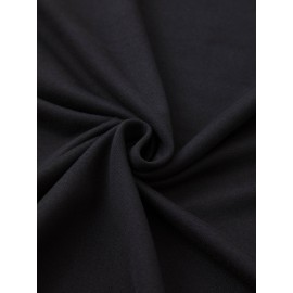 Women's Black Cherry Print Short Sleeve T-Shirt - Geometric Pattern with Pink Cherries & Green Leaves, 180gsm Polyester, Round Neck, All-Season Casual Top, Machine Washable, Cherry Tshirt, Playful Design, Texture