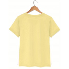 Women's Casual Short-Sleeve T-Shirt with 