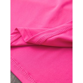 [Humorous Workout T-Shirt] 1pc Women's Casual Short Sleeve T-Shirt | Soft, Lightweight, Humorous Cat & Dumbbell Graphic Print, 