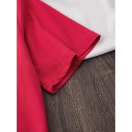 [Humorous Workout T-Shirt] 1pc Women's Casual Short Sleeve T-Shirt | Soft, Lightweight, Humorous Cat & Dumbbell Graphic Print, 