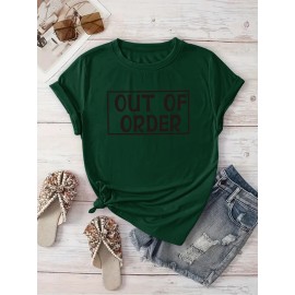Women's Casual Short-Sleeve T-Shirt with 